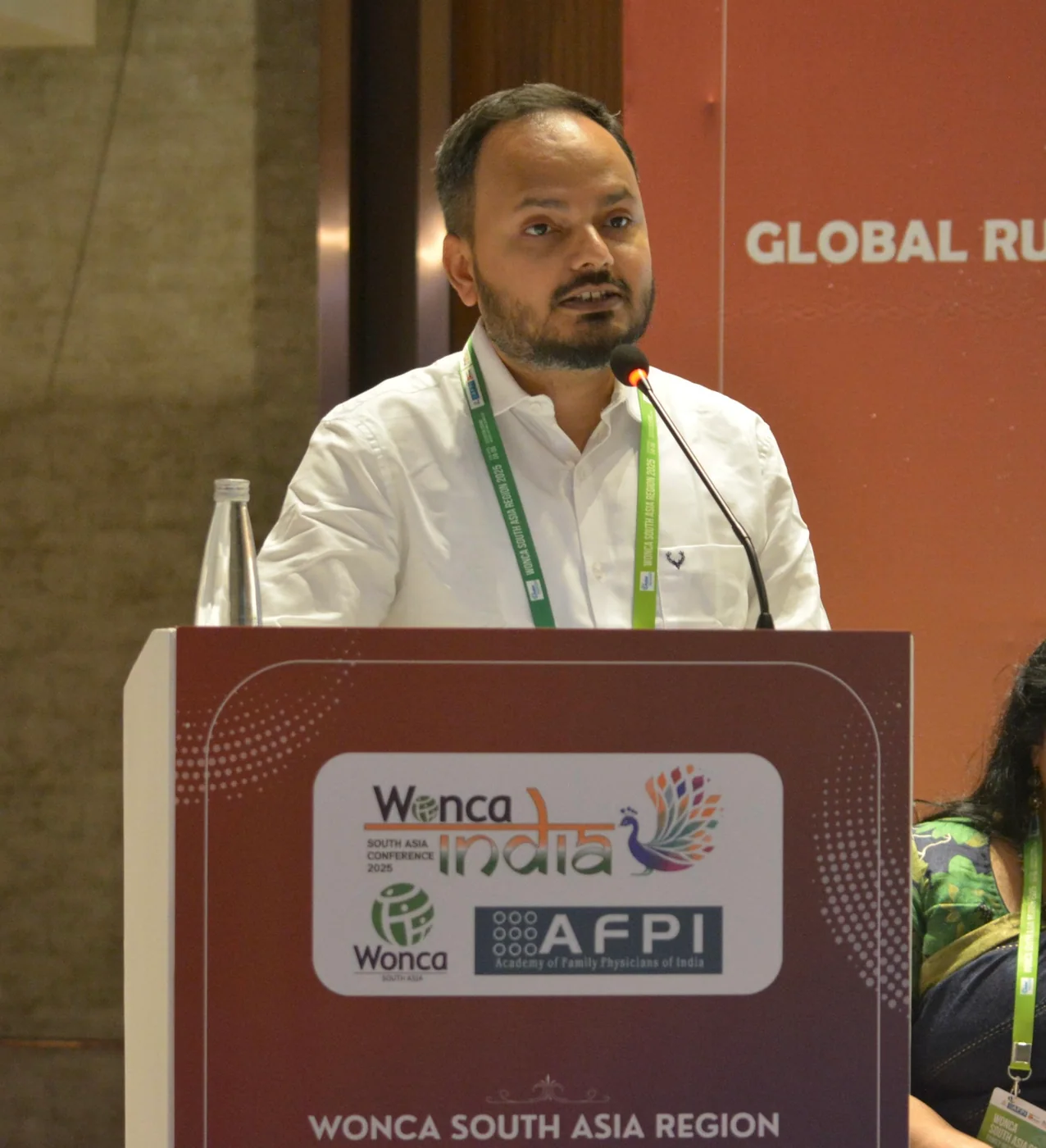 Speaking on global rural-health priorities — Global Rural Health Summit