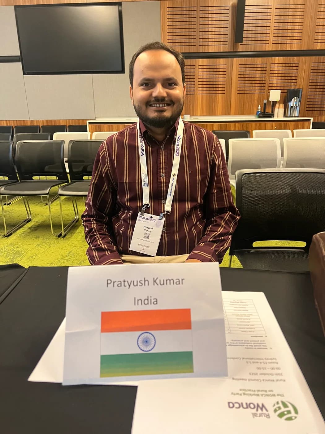 Representing India in an international meeting — Rural WONCA