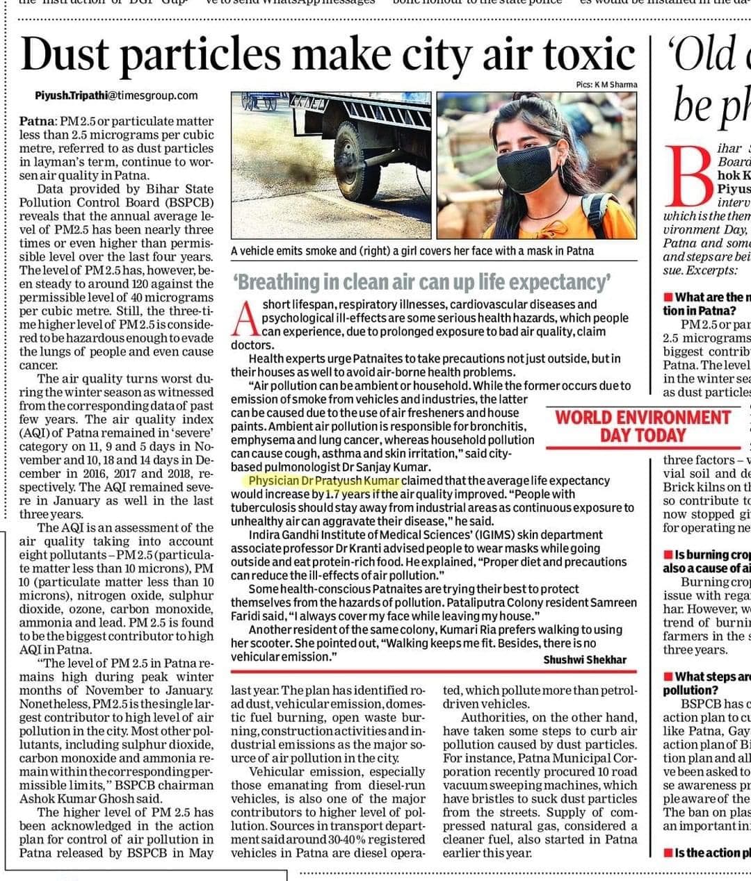 Air pollution and respiratory health - The Times of India