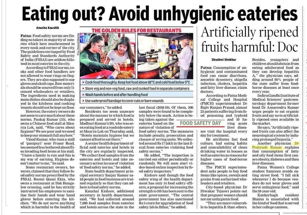 Food safety and unhygienic eateries - The Times of India